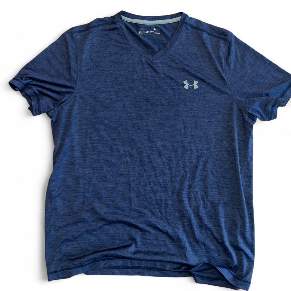 Under Armour Men’s Navy V-Neck Athletic Short Sleeve